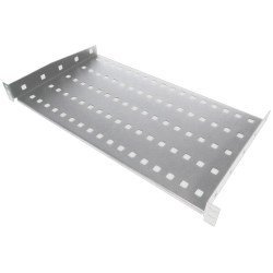 ALANTEC Półka stała 19 1U głęb. 250mm, kolor szary