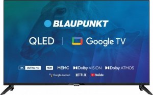 TV 43 Blaupunkt 43QBG7000S 4K Ultra HD QLED, GoogleTV, Dolby Atmos, WiFi 2,4-5GHz, BT, czarny