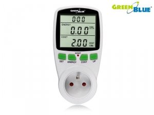 GreenBlue Miernik Watomierz GB-202 Do pomiaru mocy pobier