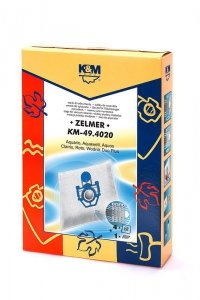K&M Worki do odkurzacza 4 szt. + 1 filtr  KM 49.4020