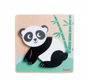 iWood Układanka drewniana zwierzątka Panda