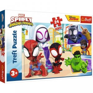 Trefl Puzzle 24 maxi Spidey i przyjaciele Spiderman