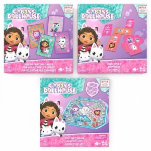 Spin Master Zestaw gier Koci Domek Gabi 3 gry