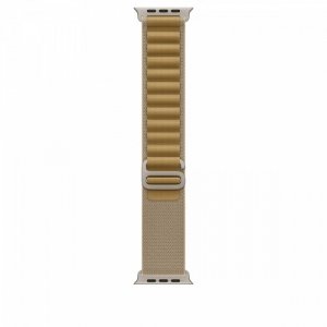 Apple Opaska Alpine w kolorze beżu do koperty 49 mm - rozmiar M - elementy z tytanu w kolorze naturalnym