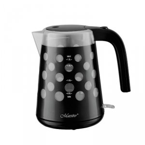 Feel-Maestro Czajnik elektryczny 1,7l  2200W KROPKI  MR-045-BLACK