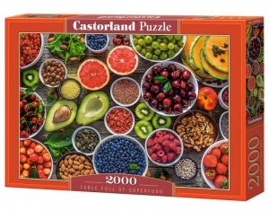 Castor Puzzle 2000 elementów Table Full of Superfood