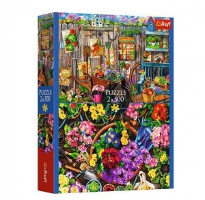 Trefl Puzzle 2x500 elementów Prace w ogrodzie
