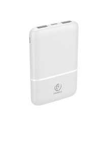 Rebeltec Powerbank P5 (5 000mAh 10W), moc wyjściowa 10W zapewnia szybkie i stabilne ładowanie kompatybilnych urządzeń, jednoczes