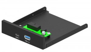 Panel przedni Gembird 3,5'' USB 3.1 Typ-A + Typ-C