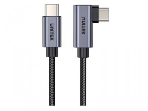 Kabel Unitek USB-C kątowy 90&deg; PD 100W 5m