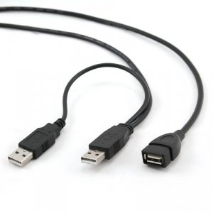 Kabel podwójny USB 2.0 Gembird AMX2-AF (0,9 m)