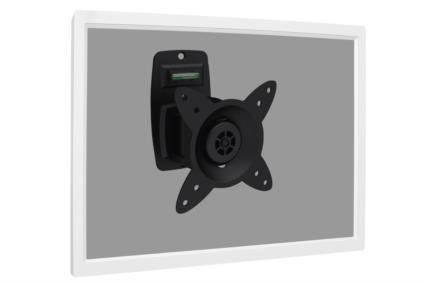 Uchwyt ścienny pojedynczy DIGITUS, 1xLCD, max. 27&quot;, obrotowy 360° PIVOT, poziomica