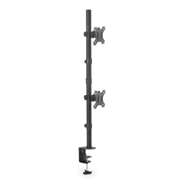 Uchwyt biurkowy DIGITUS pionowy 2xLCD max. 32&quot; 8kg, zaciskowy czarny