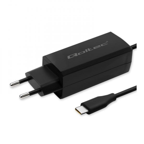 Ładowarka sieciowa Qoltec 65W GaN Super Fast | 5-20V | 3-3.25A | USB-C 3.1 | Laptop | Smartfon | Tablet