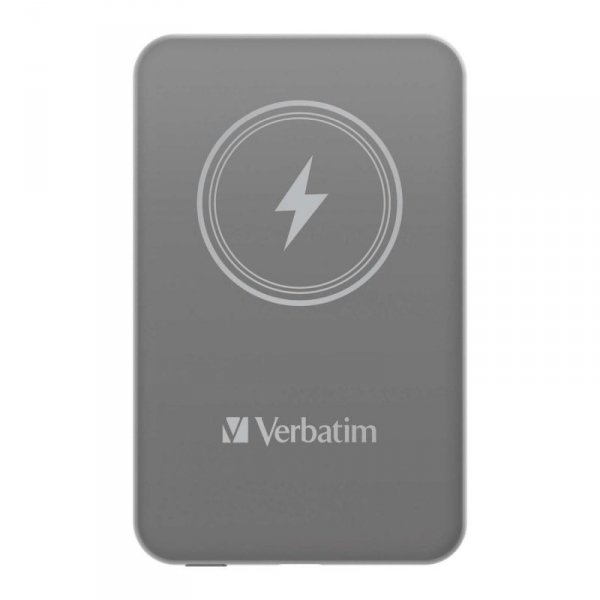 Powerbank Verbatim Charge &#039;n&#039; Go Magnetic Wireless 5000mAh USB-C PD 3.0 Grey