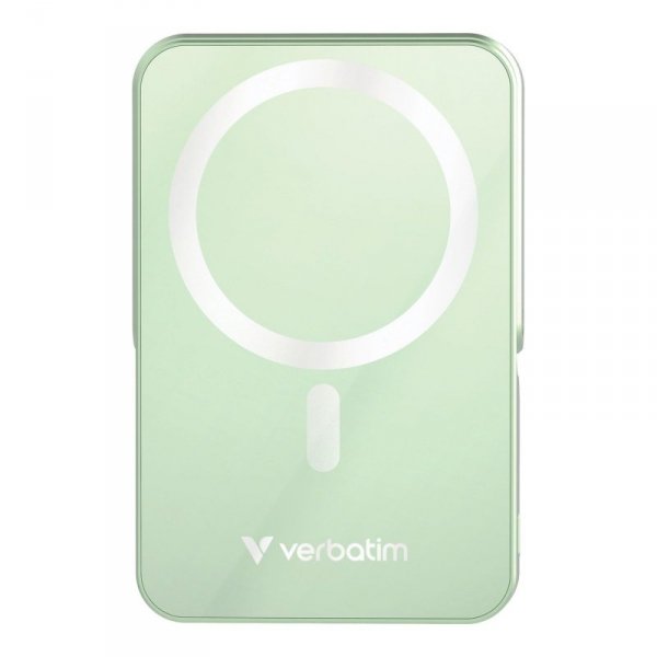 Powerbank Verbatim Charge &#039;n&#039; Go Magnetic Wireless with Stand 10000mAh USB-C PD 3.0 Green