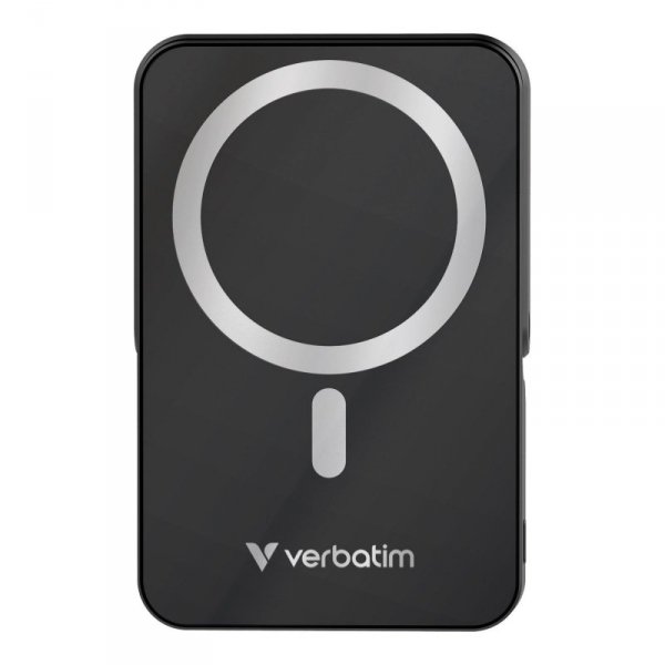 Powerbank Verbatim Charge &#039;n&#039; Go Magnetic Wireless with Stand 10000mAh USB-C PD 3.0 Black
