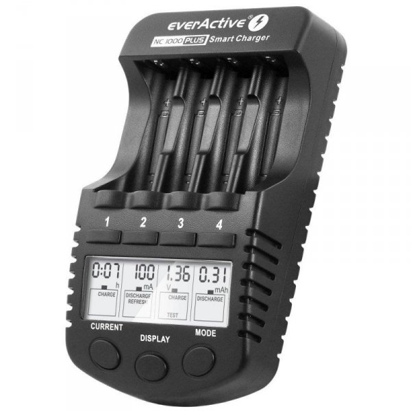 Ładowarka akumulatorków Ni-MH EverActive NC-1000 PLUS