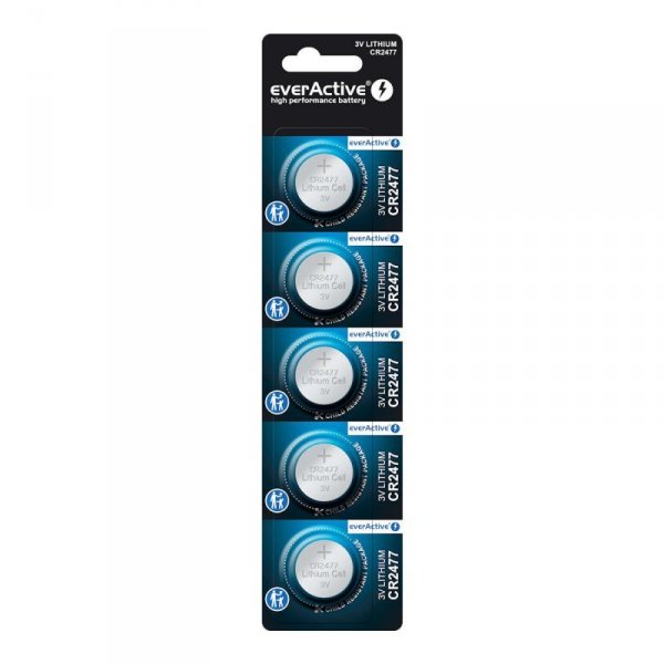 Bateria litowa mini everActive CR2477 - blister 5 sztuk
