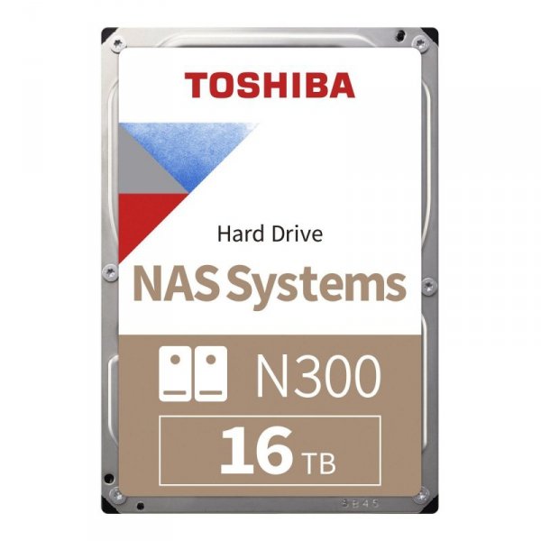 Dysk Toshiba N300 HDWG51GUZSVA 16TB 3,5&quot; 7200 512MB SATA III NAS BULK