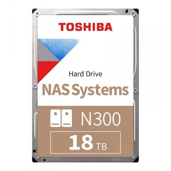 Dysk Toshiba N300 HDWG51JUZSVA 18TB 3,5&quot; 7200 512MB SATA III NAS BULK