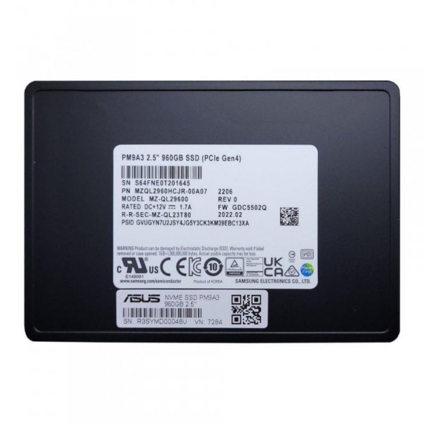 Dysk SSD Asus Enterprise PM9A3 960GB 2,5&quot; NVME