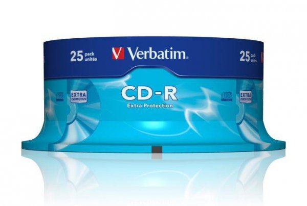 Płyty CD-R Verbatim 52x 700MB Extra Protection (Cake 25)