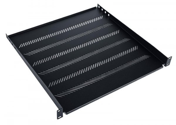 Półka DIGITUS 19&quot; 1U 450mm  (RAL 9005) z podporą