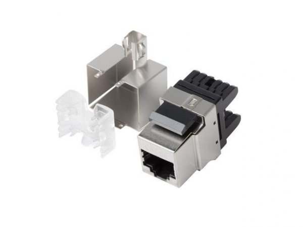 Moduł Keystone Lanberg gniazdo RJ45 -&gt; LSA FTP kat.5e 180° do puszki montażowej