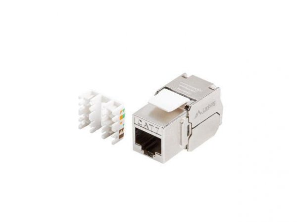 Moduł Keystone Lanberg gniazdo beznarzędziowy RJ45 -&gt; LSA 180° FTP kat.7