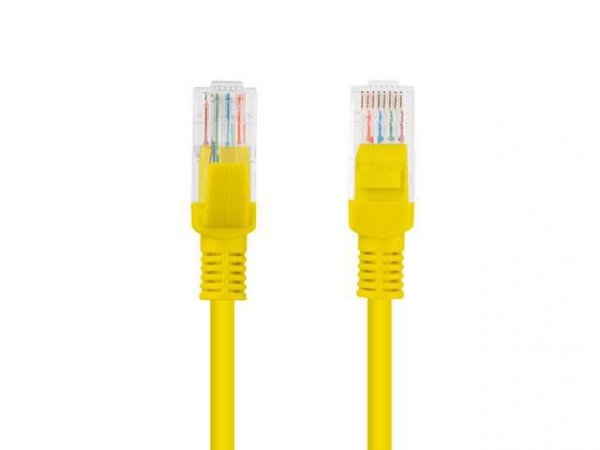 Patchcord Lanberg UTP kat.5e 2m żółty