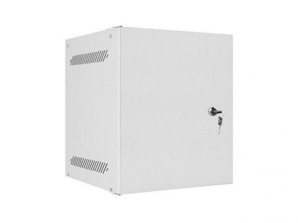 Szafa instalacyjna Rack wisząca 10&quot; 6U 280x310mm szara Lanberg (flat pack) drzwi metalowe