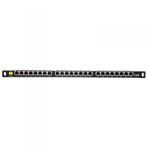 Patch panel 19&#039;&#039; Netrack 24-porty kat. 6 FTP, 0,5U z półką