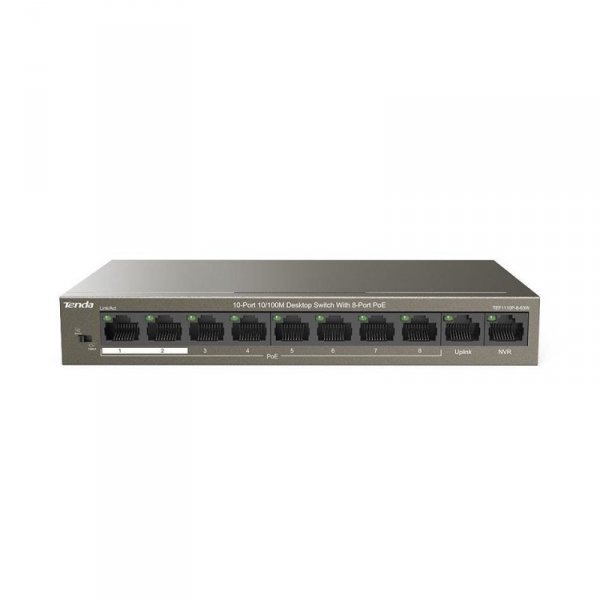Switch niezarządzalny Tenda TEF1110P 8-port Ethernet Switch 10/100 Mb/s PoE 63W