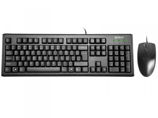 Zestaw przewodowy klawiatura + mysz A4Tech KM-72620D USB czarny