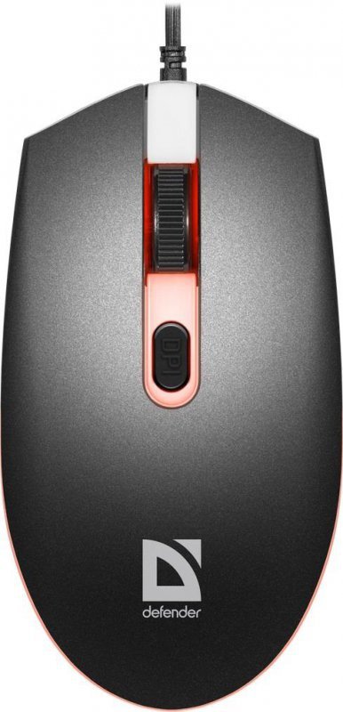 Mysz przewodowa Defender DOT MB-986 1600dpi 4P podświetlana LED backlight