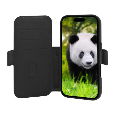 dbramante 1928 Lynge MS - skórzane etui do iPhone 17 Pro kompatybilne z MagSafe (black)