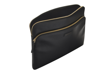 dbramante1928 Paris+ - skórzane etui na laptop 14&quot; (night black)