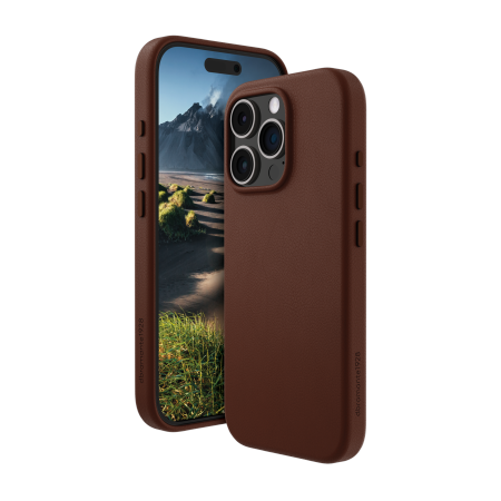 dbramante1928 Roskilde 2 MagSafe - skórzana obudowa ochronna do iPhone 16 Pro kompatybilna z MagSafe (dark tan)