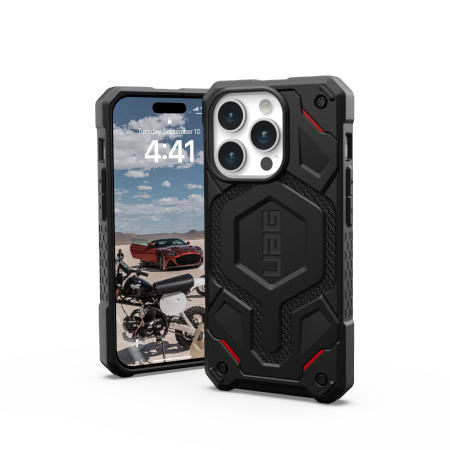 UAG Monarch Pro - obudowa ochronna do iPhone 15 Pro kompatybilna z MagSafe (kevlar black)