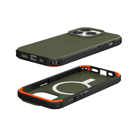 UAG Civilian Magsafe - obudowa ochronna do iPhone 15 Pro kompatybilna z MagSafe (olive)