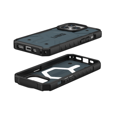 UAG Pathfinder Magsafe - obudowa ochronna do iPhone 15 Pro kompatybilna z MagSafe (cloud blue)