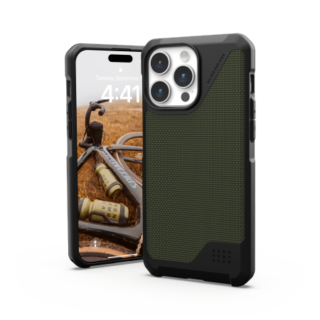 UAG Metropolis LT Magsafe - obudowa ochronna do iPhone 15 Pro Max kompatybilna z MagSafe (kevlar olive)