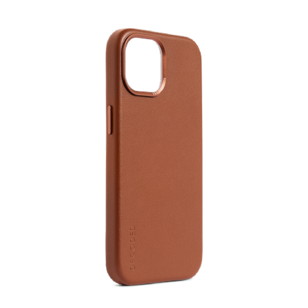 Decoded – skórzana obudowa ochronna do iPhone 15 kompatybilna z MagSafe (tan)
