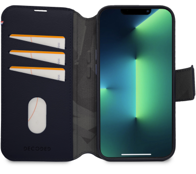 Decoded Detachable Wallet – skórzana obudowa ochronna do iPhone 14 Pro Max kompatybilna z MagSafe (navy)