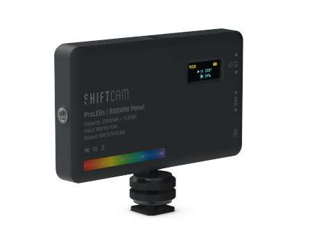 ShiftCam ProLED RGB Panel - mobilna lampa do zdjęć z wbudowanym powerbankiem 3100mAh