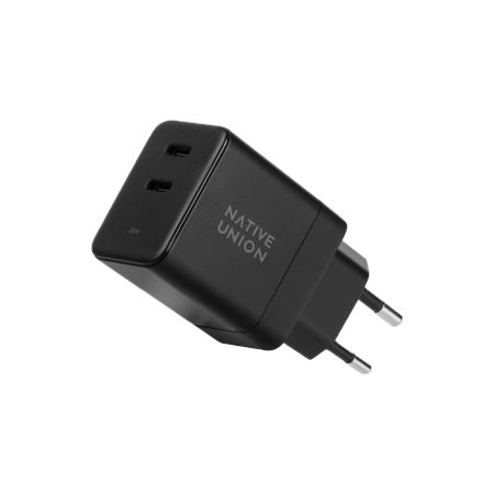 Native Union Fast GaN Charger - ładowarka 35W PD, 2x USB-C (black)