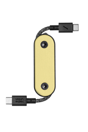 Native Union Pocket Cable - kabel USB-C - USB-C, 17 cm (lemon)