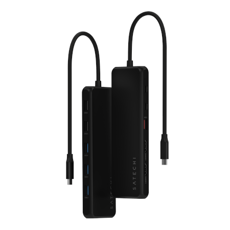 Satechi 13-in-1 USB-C Triple Display Multiport Adapter - adapter USB-C (1x Ethernet 1 Gbps, 3x USB-A 5 Gbps, 1x USB-A 10 Gbps, 2