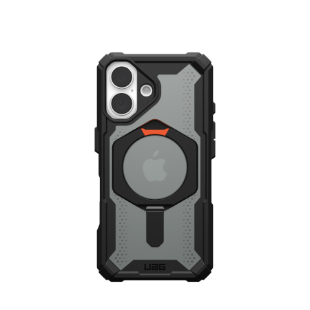 UAG Plasma XTE Magsafe - obudowa ochronna z podstawką do iPhone 16 kompatybilna z MagSafe (black/orange)